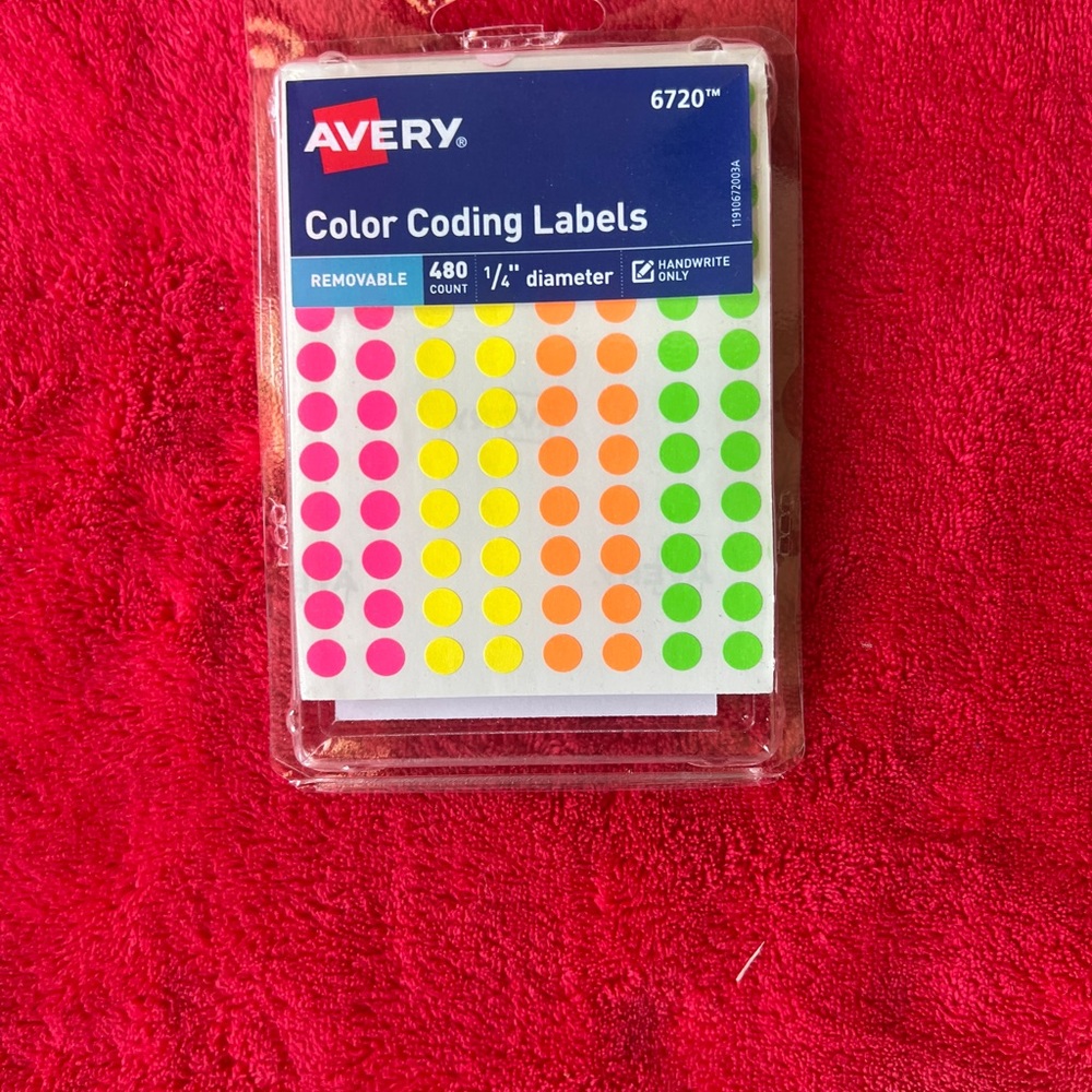 Avery Multi-Color Label Pack